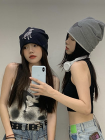 Puppy pile pile cap original hat women's pile pile cap summer and autumn thin baotou cap all take cold cap month cap
