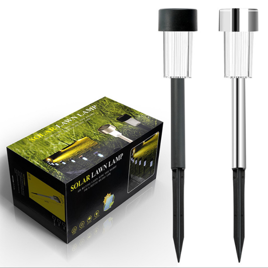 Cross-Border New Solar Small Tube Lights Plastic Led Ground Plug-In Lights Garden Lights Villa Outdoor Waterproof Lawn Lights Item Picture
