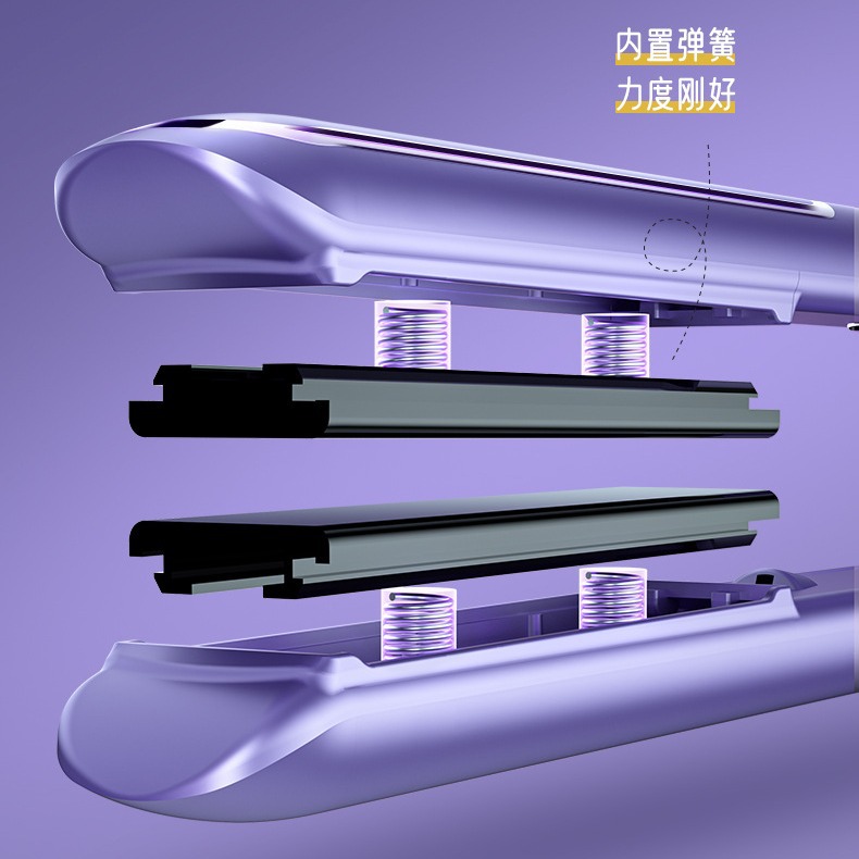 A dual-purpose hair straightening and curling tool, curling iron, hair straightening device, straightening board, bangs, low-power dormitory household straightening board details Picture