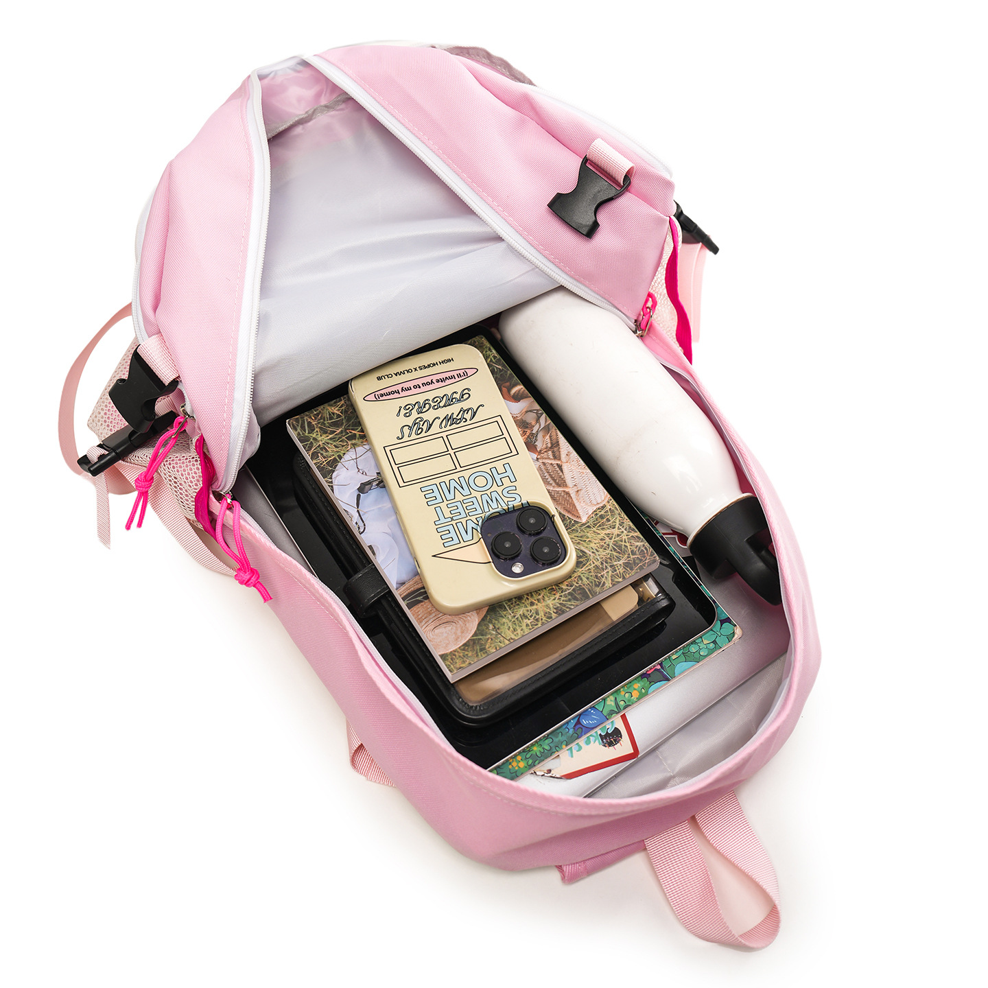 开学季双肩包男女大容量初中新款高中背包森系大学生书包时尚背包详情32