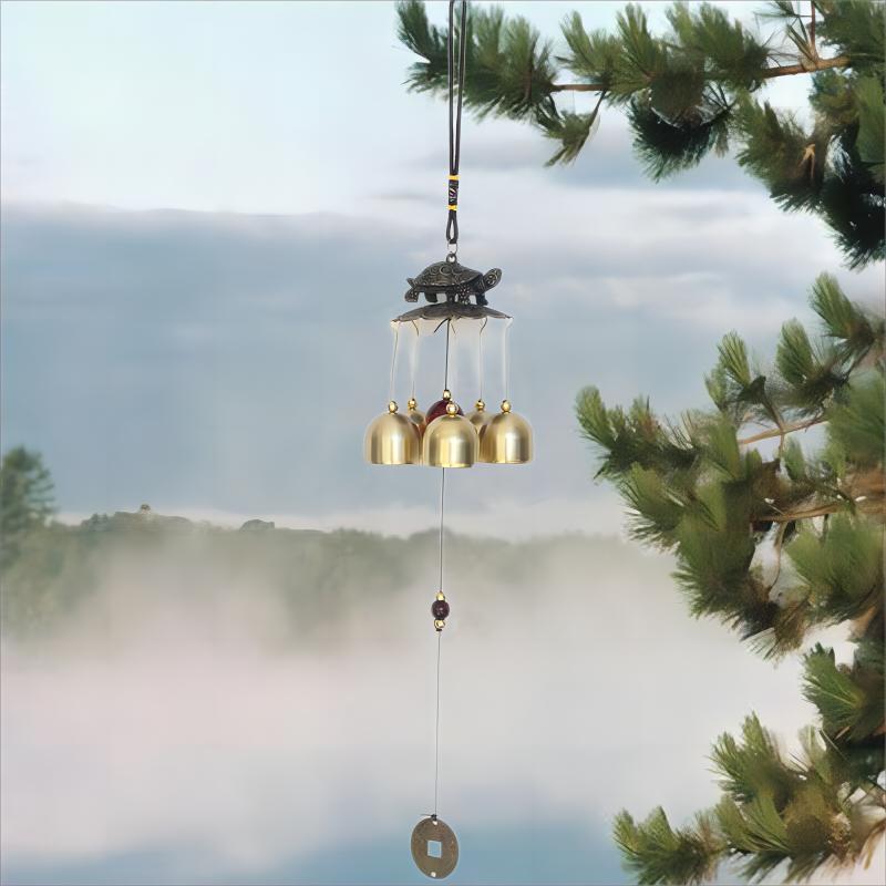 Metal Alloy Bell Pendant Decoration Gift Alloy Bell Pendant Vintage Brass Bell Bell Cross Border Specification drawing