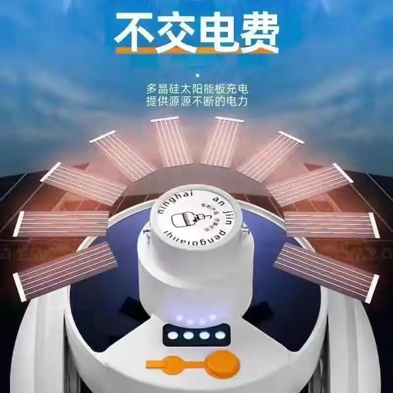 Solar charging bulb, emergency power outage, night market stall, household LED ultra-bright energy-saving foldable football lamp A Application Scenario