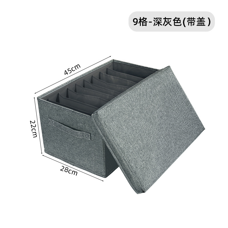 Folding compartments for clothes and trousers storage box Item Picture