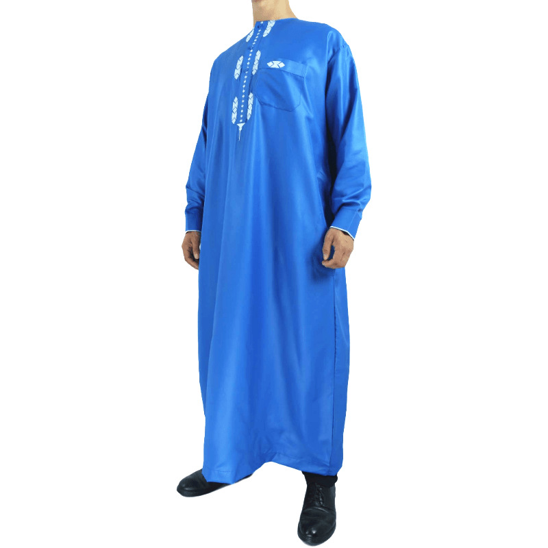 Wkf-32 Morocco pure color embroidered robe source on Amazon Ebay cross-border wholesale platform Item Picture