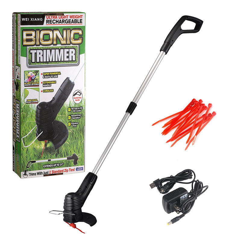 Cross-Border Electric Lawn Mower Small Garden Weeder Hand-Held Lithium Electric Lawn Mower Lawn Mower Rechargeable Lawn Mower Item Picture