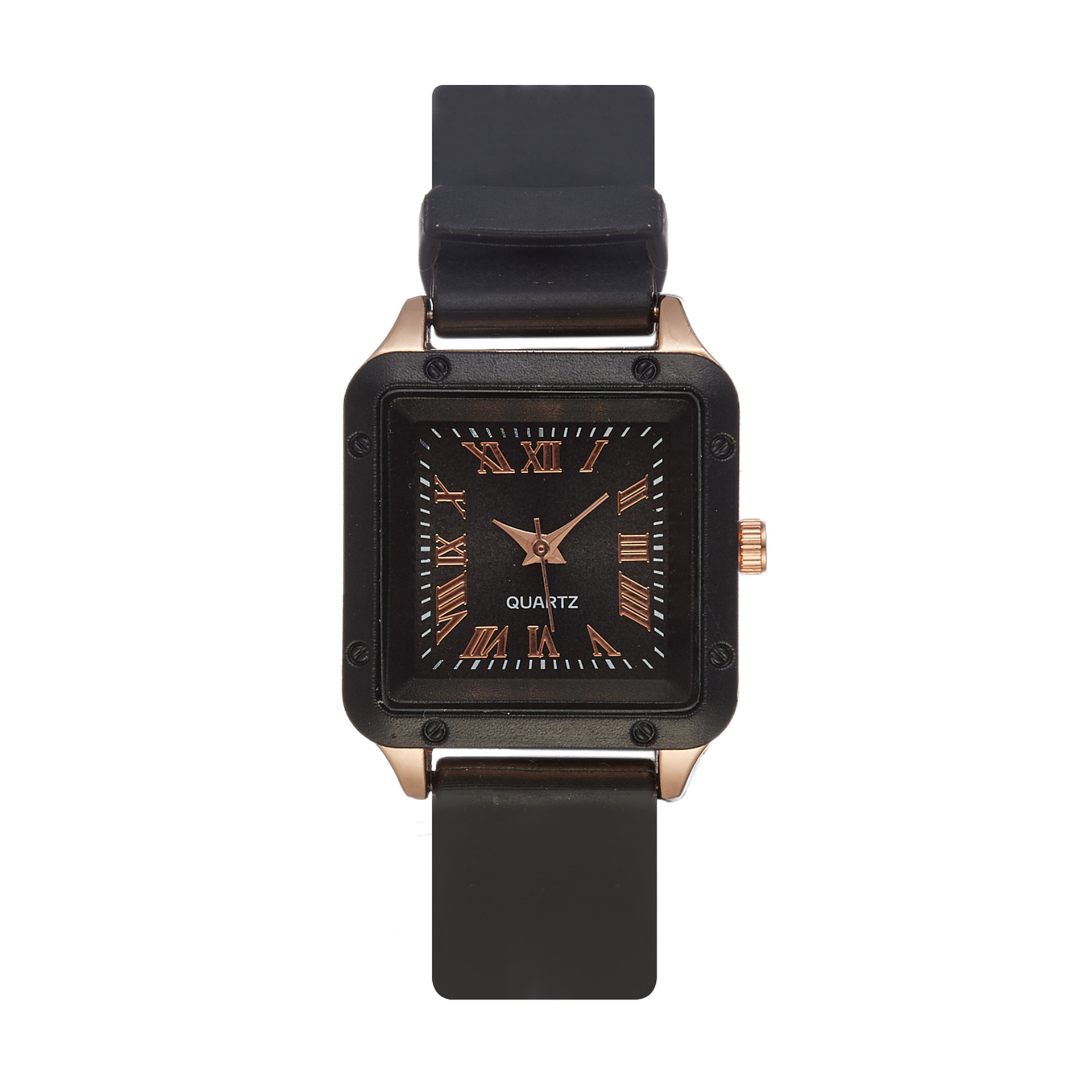 Factory direct supply of trendy silicone band watches, wholesale of Roman square retro band quartz watches, light luxury Application Scenario