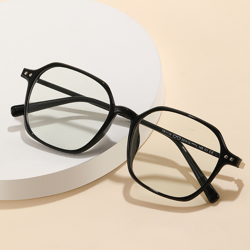 个性不规则眼镜框TR新款多边形装饰镜1115近视眼镜架防蓝光平光镜详情图2