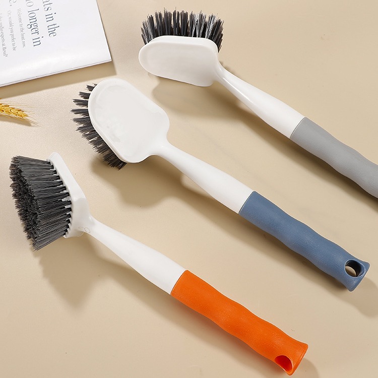 New high-appearure-level high-temperature resistant hand-washed dish brush, cute food-grade pot brush, pot and dish washing kitchen wonder three-in-one Specification image