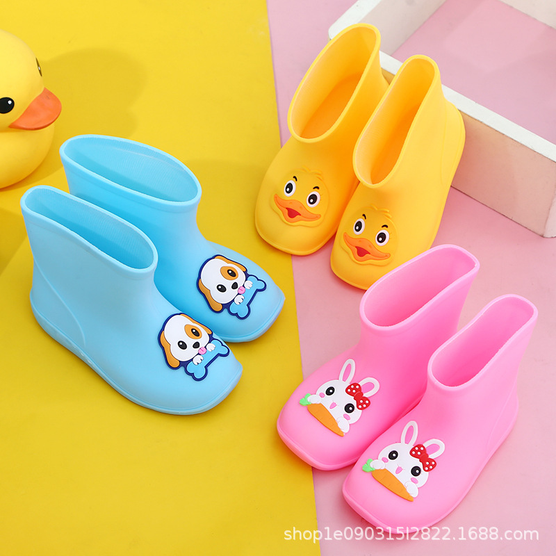 Children's rain boots, anti-slip rain boots for boys and babies, anti-slip rain boots for girls, students, children and toddlers, waterproof rubber shoes for kids Specification image