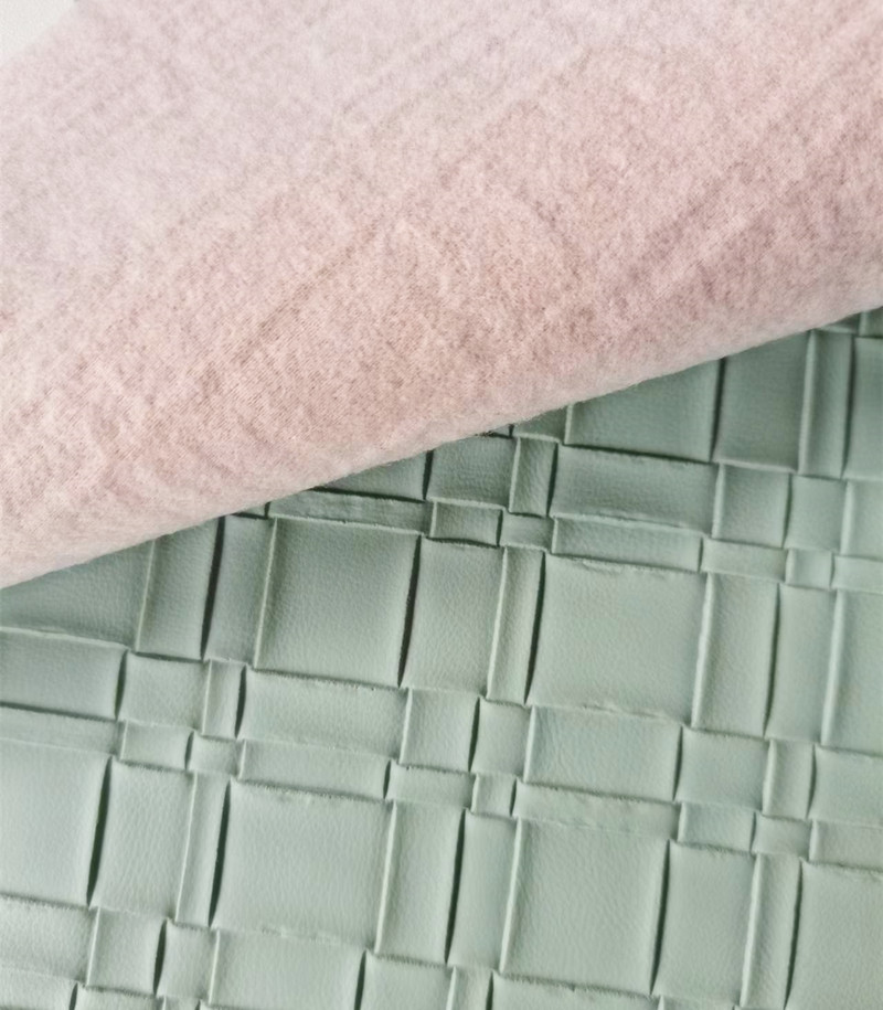 Woven sofa leather fabric, PVC leather throw pillows, bags, car interiors, soft and hard packages, waterproof and scratch-resistant leather Specification image