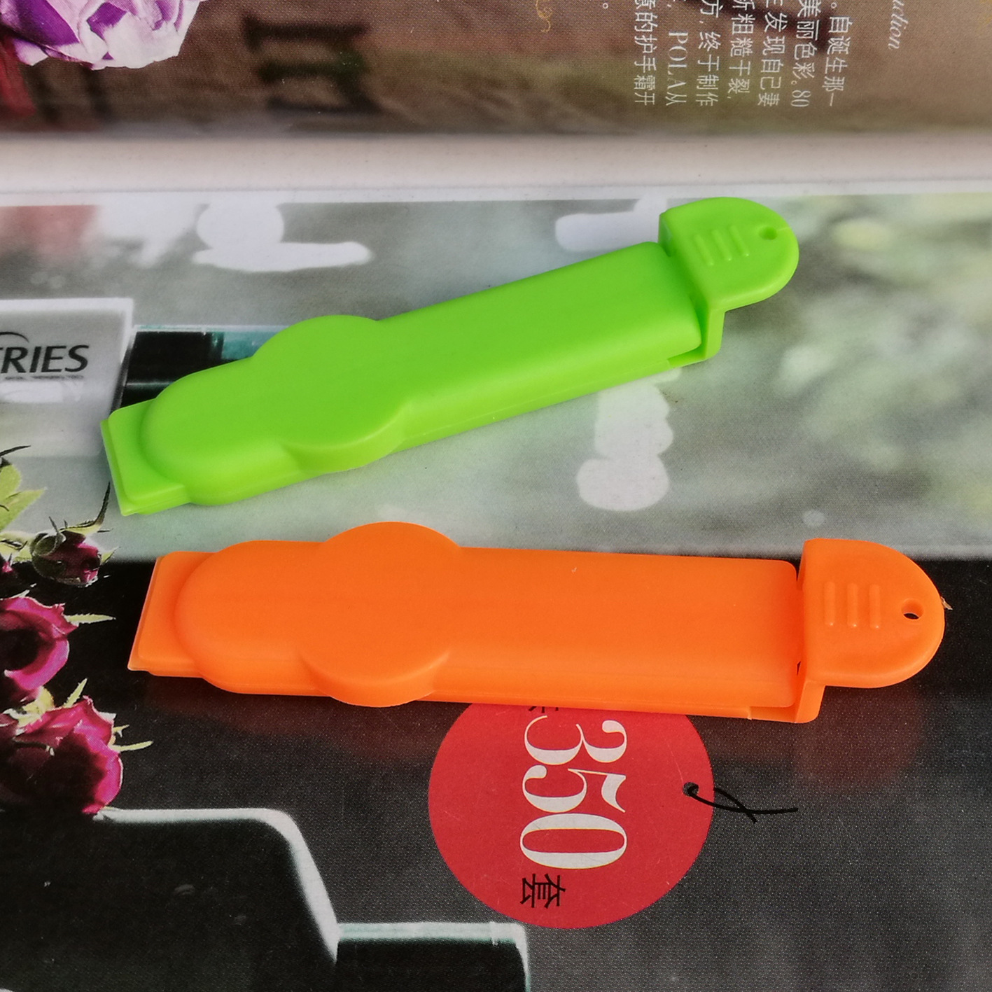 厂家批发小号7cm食品封口夹零食防潮密封夹子多色可选可印LOGO详情4