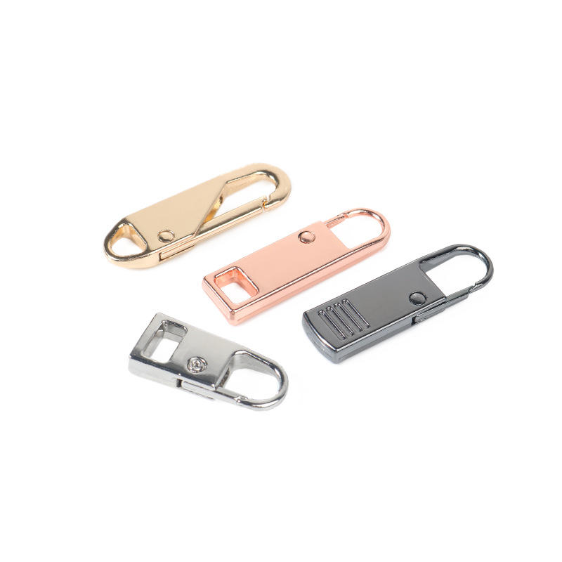 Detachable No. 5 Zipper Head Puller Accessories Luggage Clothing Puller Repair Zipper Head Metal Puller details Picture