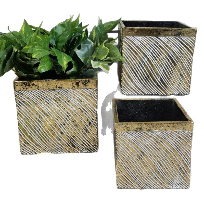 Factory direct supply of Nordic simple and creative home cement flower POTS for indoor and outdoor decoration flower POTS and ornaments Item Picture