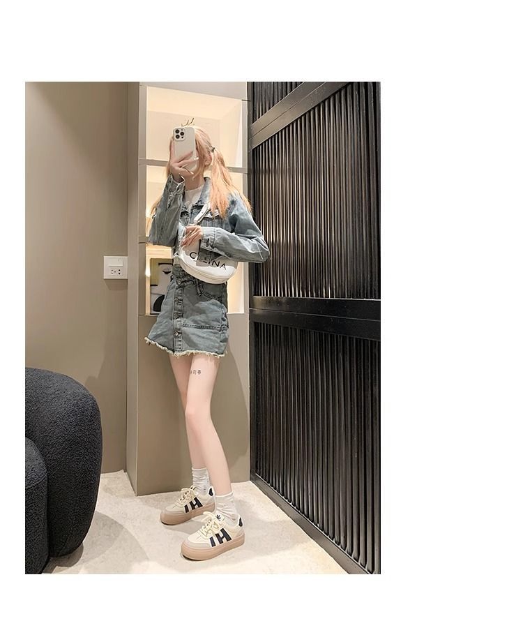 鞋子女鞋百搭2025春秋新款厚底薄款透气网红运动鞋爆款德训鞋女鞋详情1