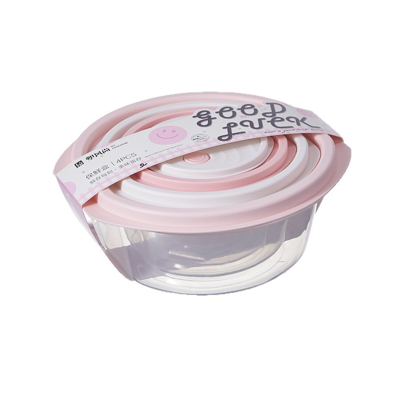 Four-in-one fruit food preservation box, microwave oven-safe, office worker lunch box, portable plastic sealed lunch box Item Picture