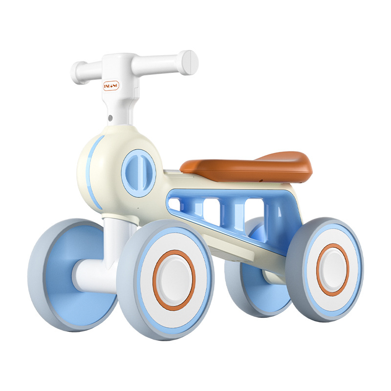 儿童平衡车1一3岁宝宝学步车无脚踏2岁女男孩小童滑行四轮溜溜车详情图5