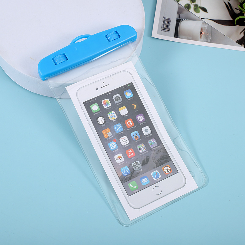 Transparent Pvc Mobile Phone Waterproof Bag Can Touch Screen Take-Out Mobile Phone Waterproof Cover Outdoor Diving Neck Mobile Phone Sealing Bag Specification drawing