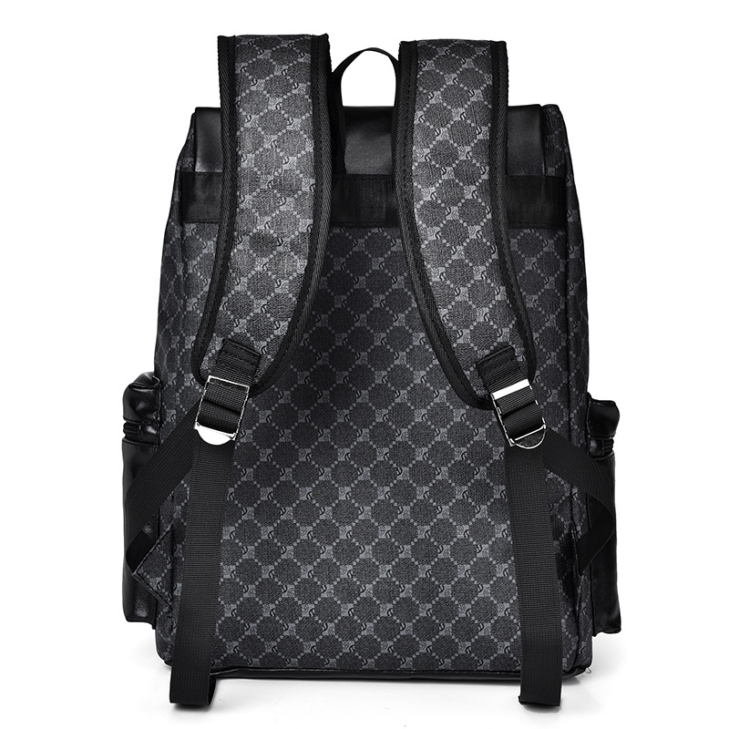 Men's backpacks, backpacks, men's fashionable and trendy casual business travel bags, large-capacity schoolbags, computer backpacks, tools Specification image