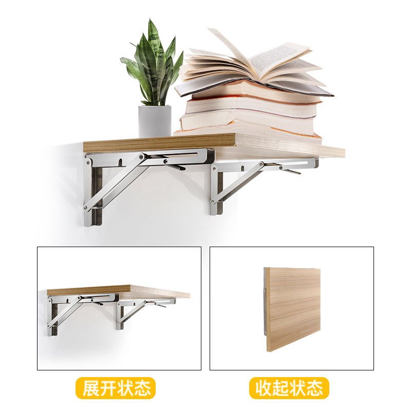 Triangle Bracket Billy Stainless Steel Bracket Fixed Bracket Partition Wall Shelf Folding Bracket details Picture
