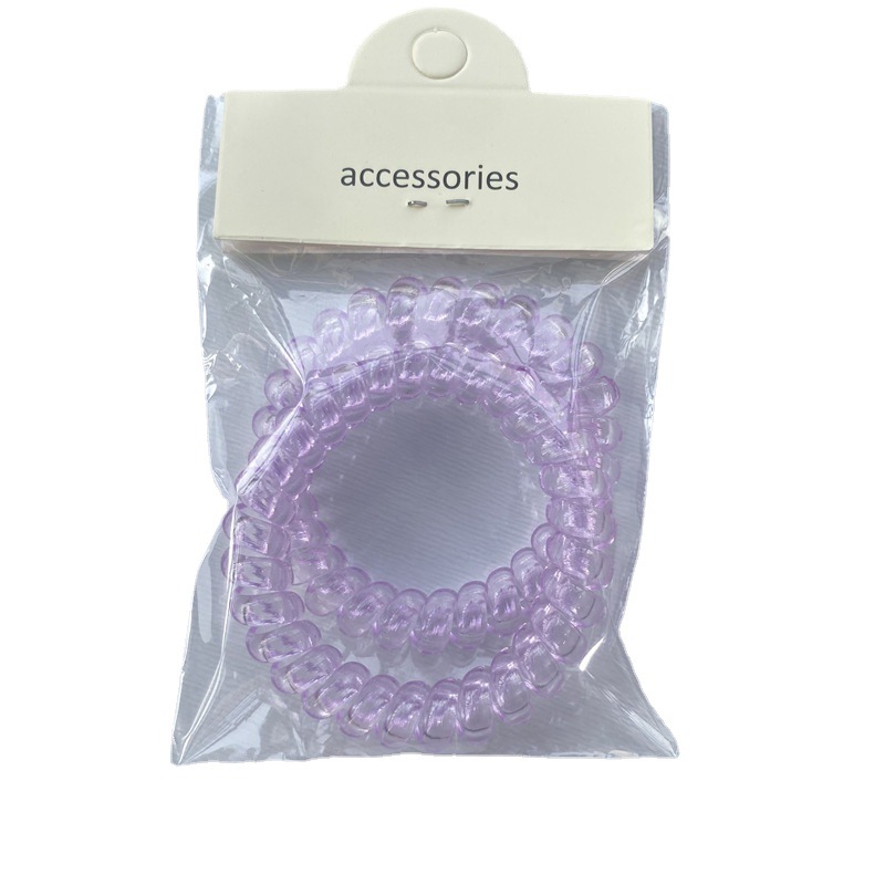 Korean leopard print telephone line hair tie bag two-piece set, versatile, seamless, no damage to hair, hair tie, hair band, hair rope wholesale Item Picture