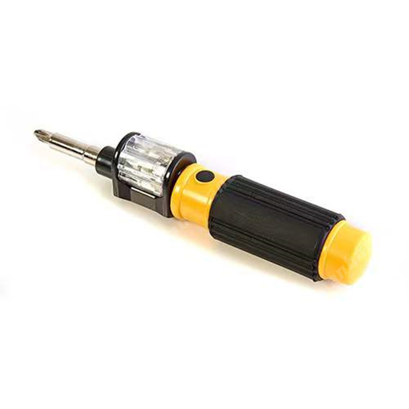 bit360 Screwdriver with magnetic for home use, quick switchable telescopic 6-in-1 multi-functional rotary knife repair set Specification image
