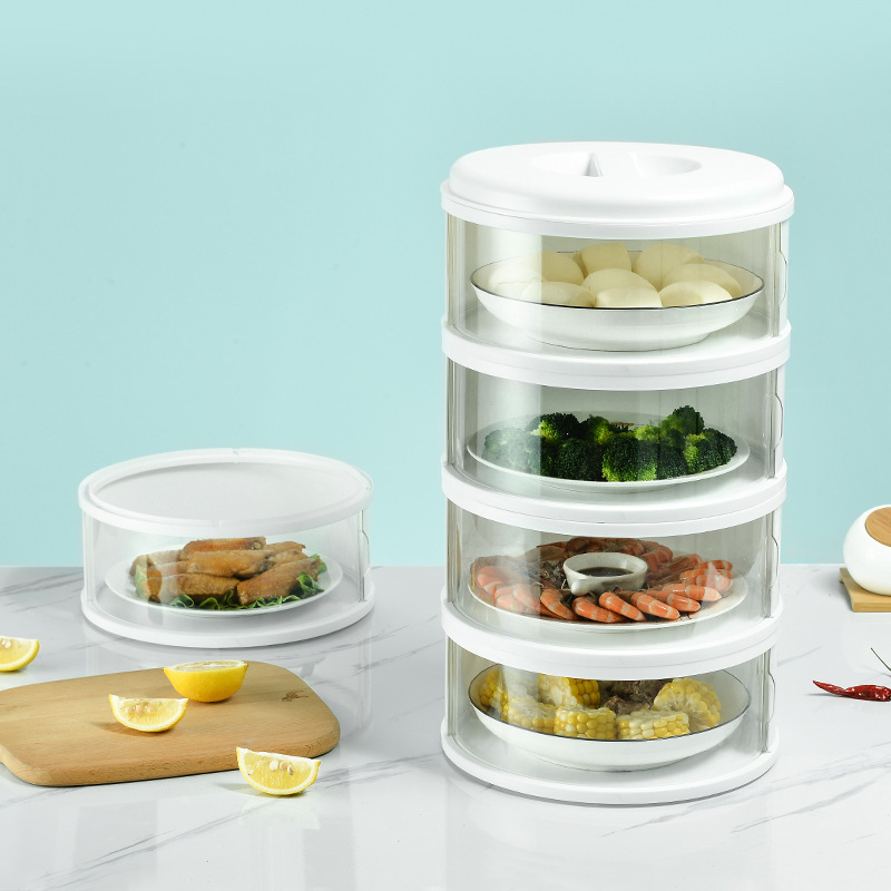 This multi-layer foldable insulated food cover is suitable for household use in the kitchen. It can preserve and store leftovers and is a dust-proof food cover details Picture