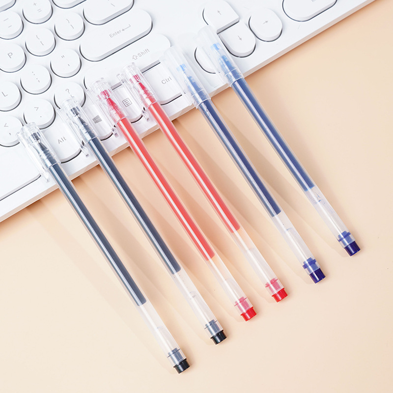 Simple gel pen, powerful writing, large-capacity water-based pen for students, 0.5 student stationery, office signature pen Specification image