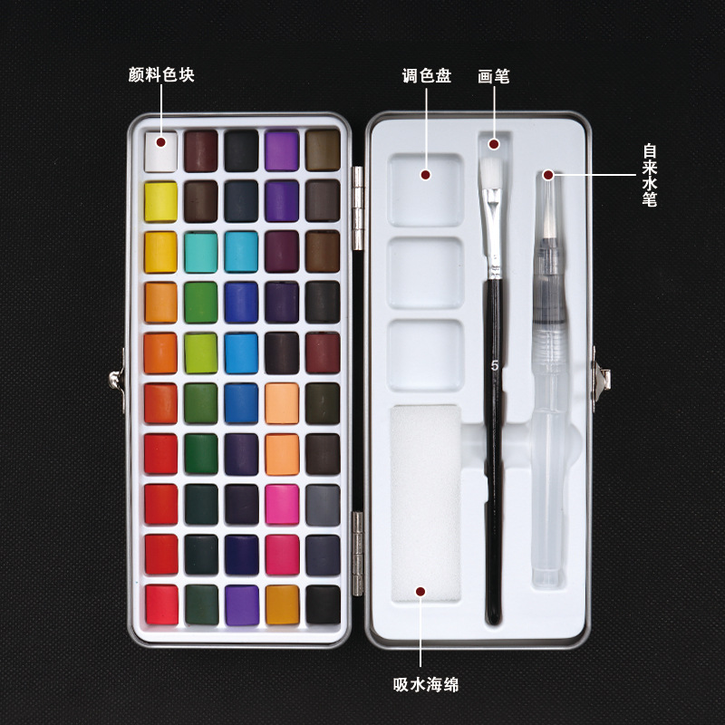 Boyi Xuan Pearlescent Paint Portable Iron Box Set for beginners and students diy graffiti painting solid watercolor paint Application Scenario