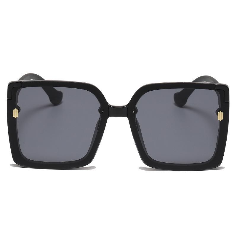 Stylish and elegant square-framed irregularly trimmed sunglasses for men's driving trips, specially designed for cross-border use in Europe and America Item Picture