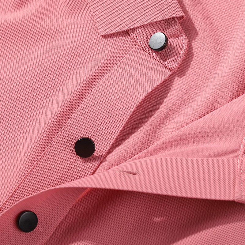 High-end summer men's top, leadership work uniform, seamless ice silk short-sleeved T-shirt, polo shirt, Paul pearl ground ice feel Application Scenario