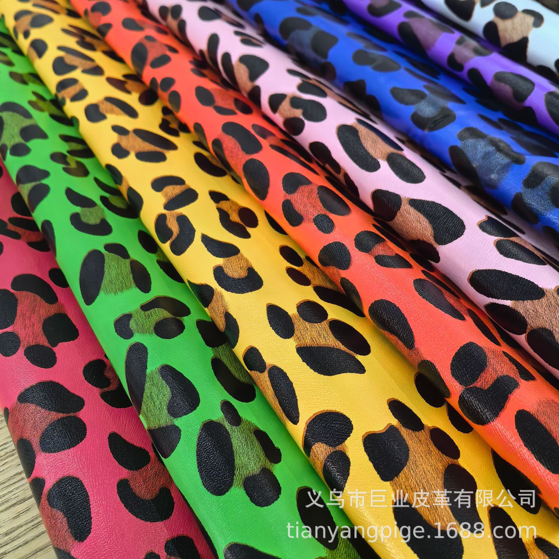 Pu Artificial Leather Leopard Cat Claw Leather Print New European Standard Environmental Protection Leather Bags Belt Shoes Sofa Leather Leather Fabric