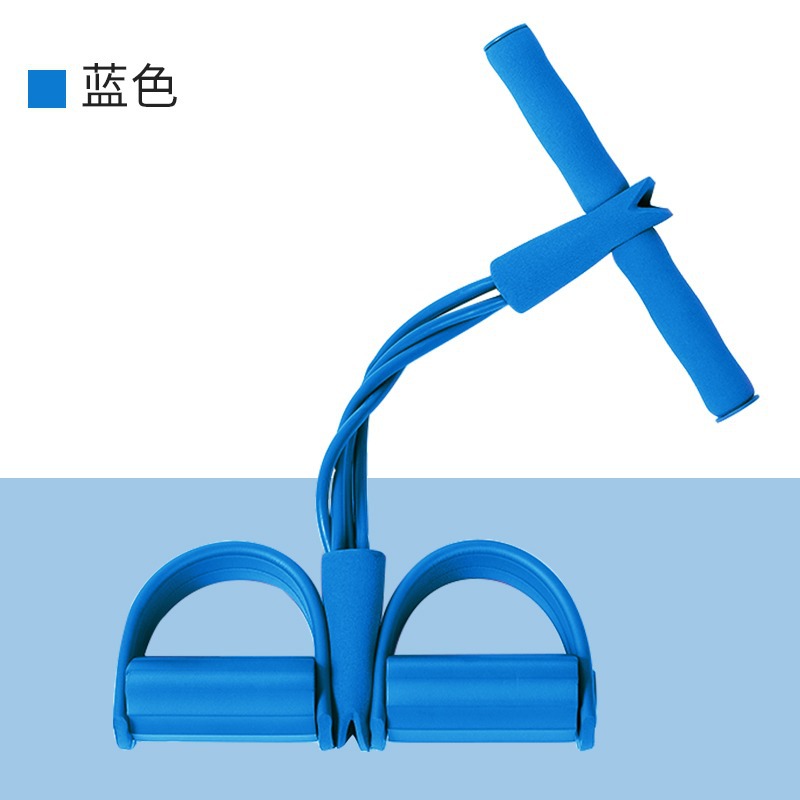 Pedal Puller Four-Tube Tummy Reduction Sit-Up Aid Women's Fitness Yoga Equipment Home Roll-Up Rope Item Picture