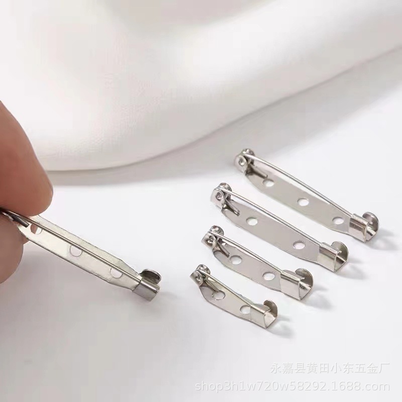 Diy饰品配件简针别针安全胸花衣服别针服装固定简易别针胸针托