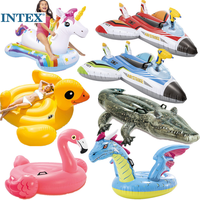 INTEX动物座骑儿童水上充气玩具 坐骑玩具儿童水池动物浮排水玩详情图5