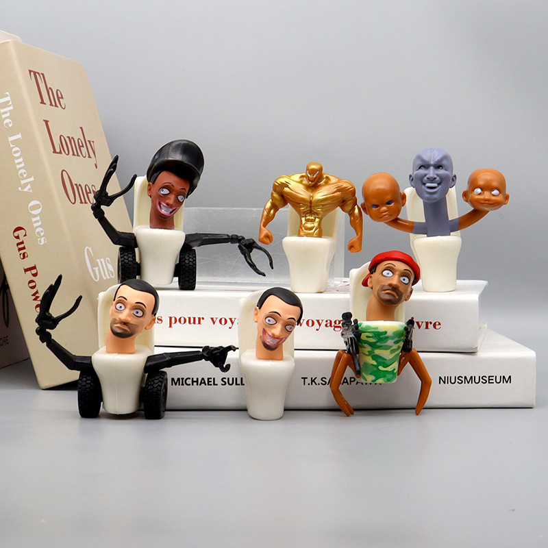 Wholesale and consignment of parody game Toilet Man Battle, Surveillance Man, sound Man model figurines, desktop ornaments and sets details Picture