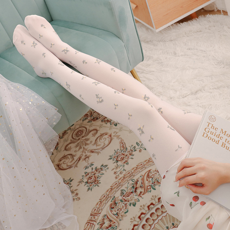 丝袜/裤袜/连裤袜/丝质袜/棉袜裤白底实物图