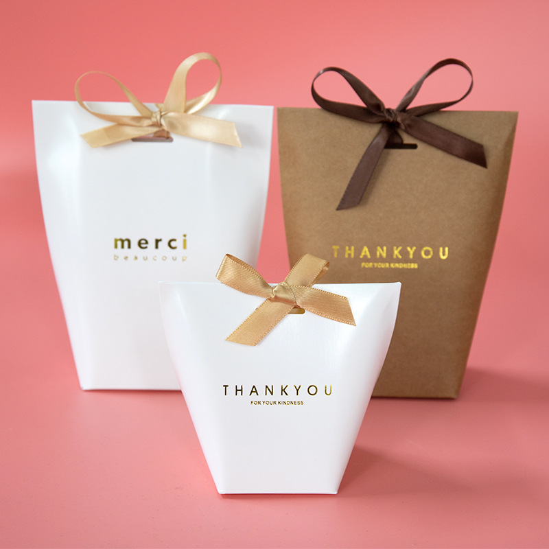 Paper Bag Hot Gold Gift Box Color Box Paper Folding Box Candy Box details Picture