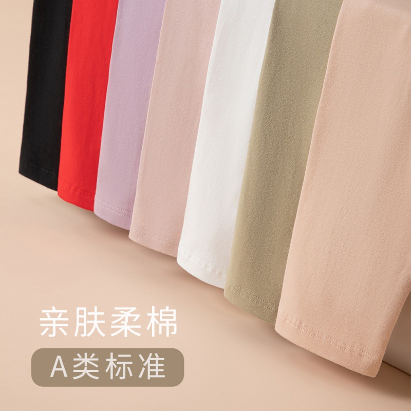 Combed Cotton Long Johns Thick Wear Thin Close-Fitting Thermal Pants Burst Solid Color Cotton Pants Bottom Physical Wholesale Application Scenario