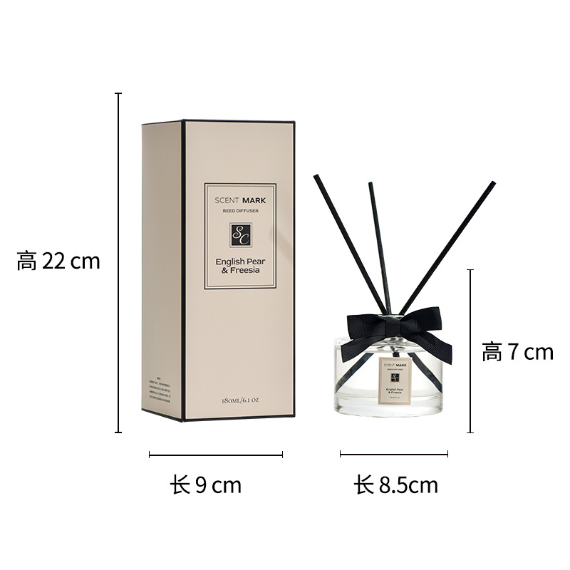 Niche incense for the bathroom, flameless incense, fresh and ladylike style, bow-shaped room decoration, aroma bottle, fresh air Application Scenario