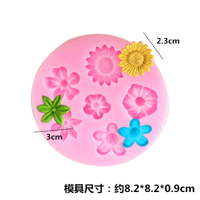 DIY flower-shaped scented gypsum, food-grade liquid silicone mold, soap, scented candle, drip glue mold, egg Item Picture