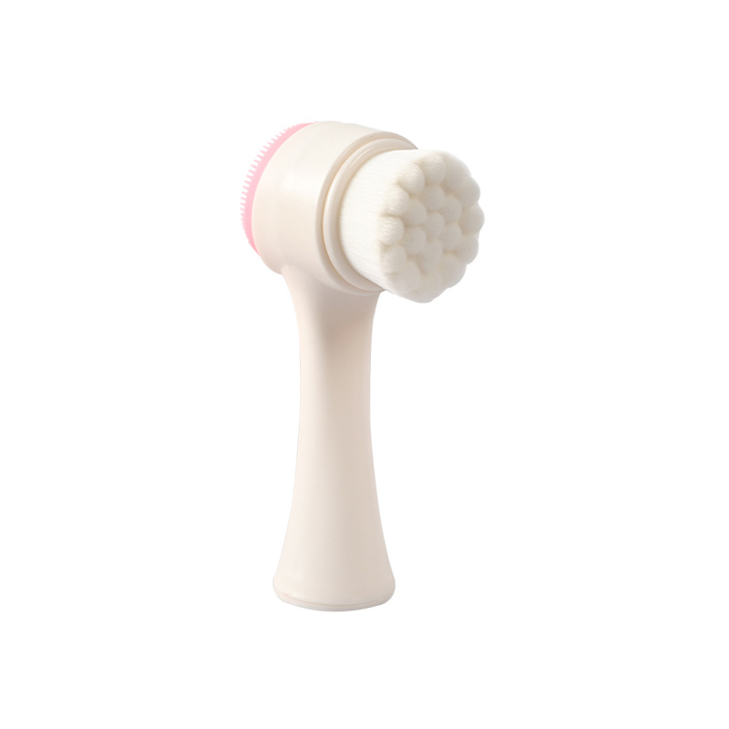 Silicone Face Wash Brush Face Wash Brush 3D Double-Sided Face Wash Brush Manual Face Wash Brush Face Cleaner Can Replace Hair Item Picture