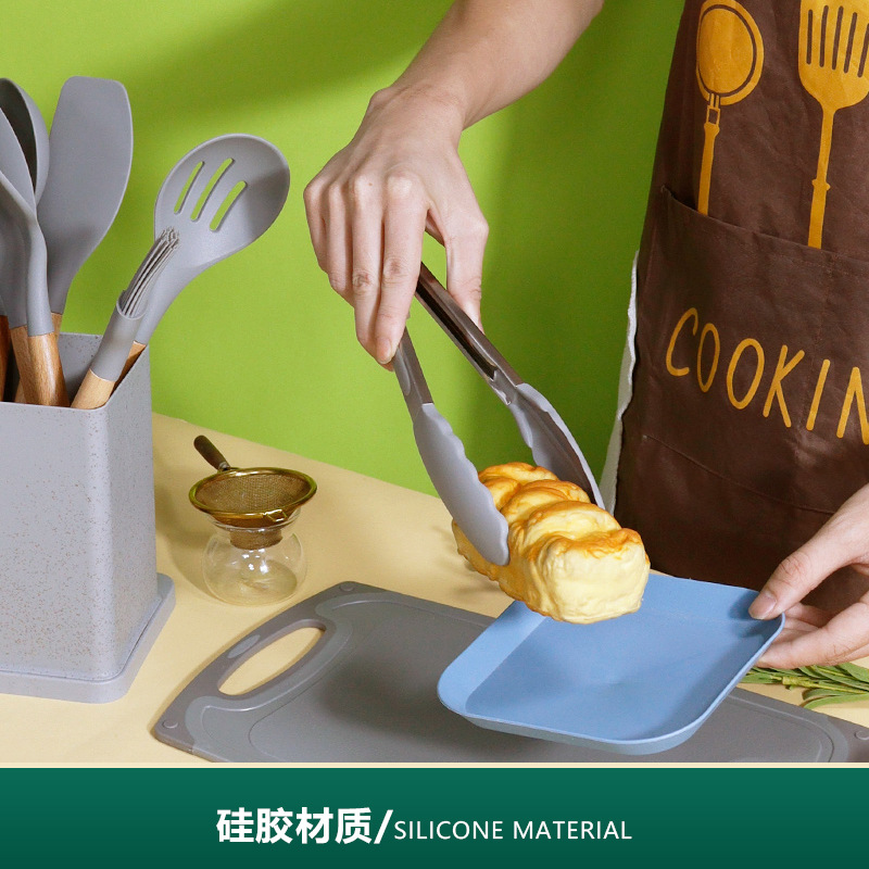 Wholesale of 19-piece sets of cross-border silicone spatulas and spoons, non-stick silicone spatulas, food-grade silicone kitchenware and knife sets Specification image