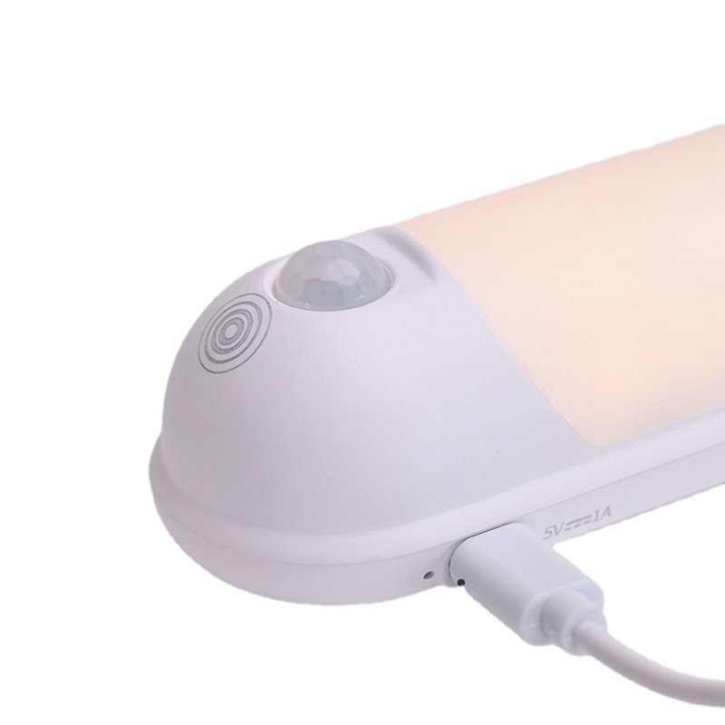 Smart human body sensor night light, home usb wireless charging led cabinet light, wardrobe wall-mounted light, wholesale night light Item Picture