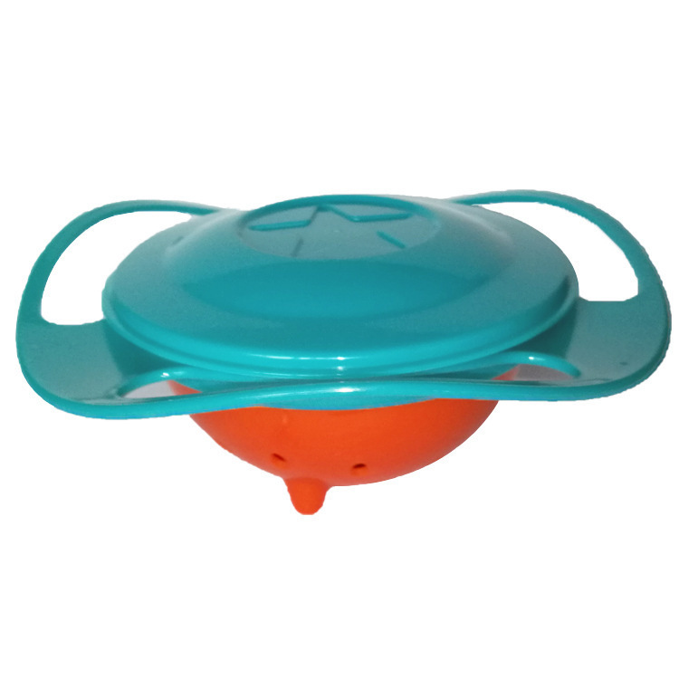Flying saucer bowl, balance bowl, 360-degree rotation without spillage, baby bowl details Picture
