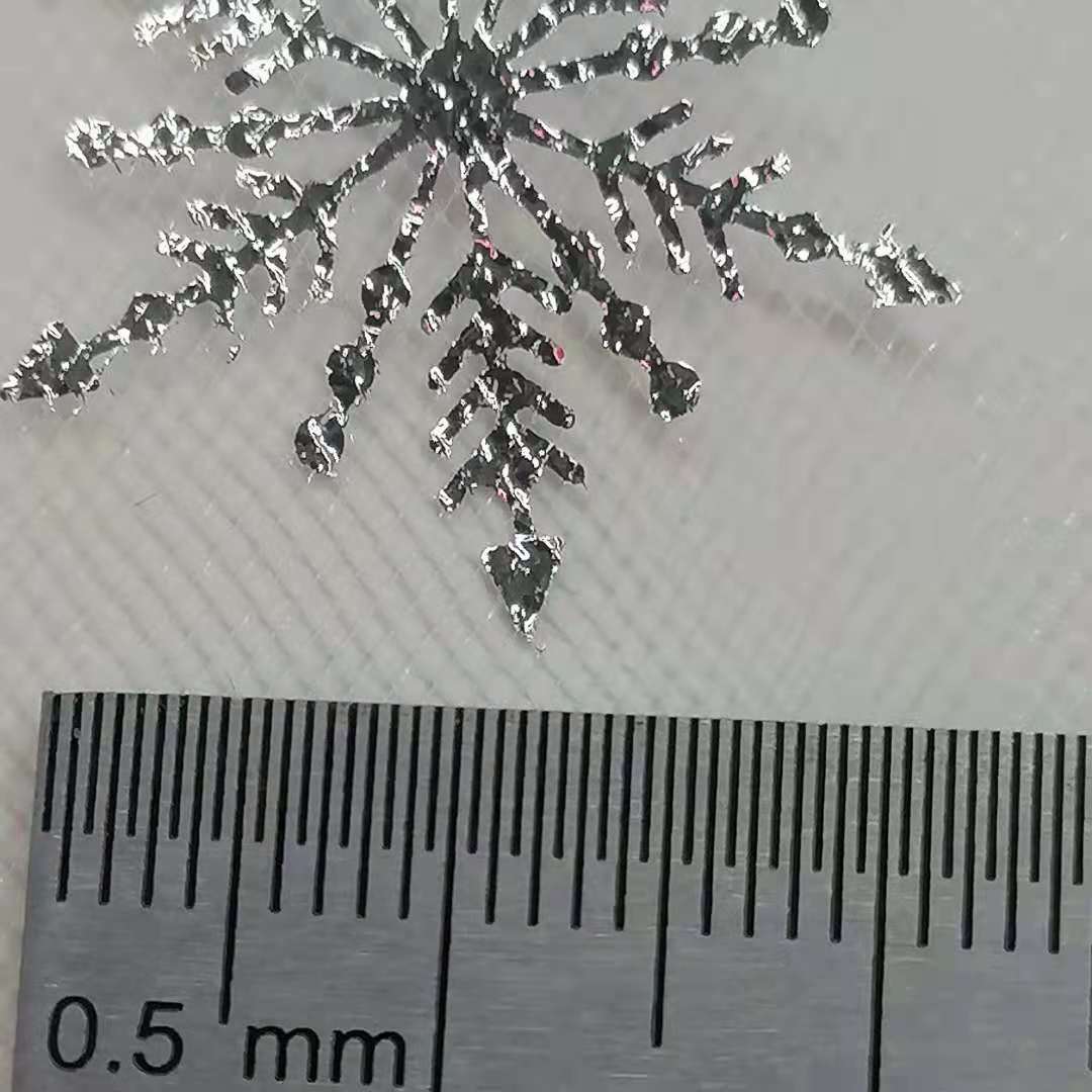 婚纱舞台服装烫银雪花图案围巾窗帘饰品辅料纱蚊帐摄影家居服面料白底实物图