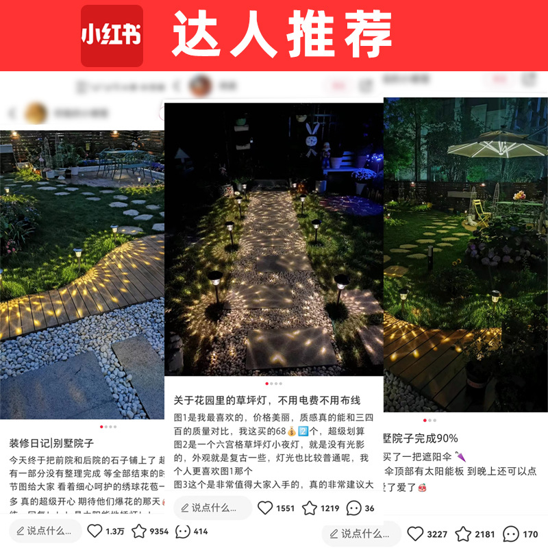 亚马逊爆款/太阳能草坪灯/户外防水不锈产品图