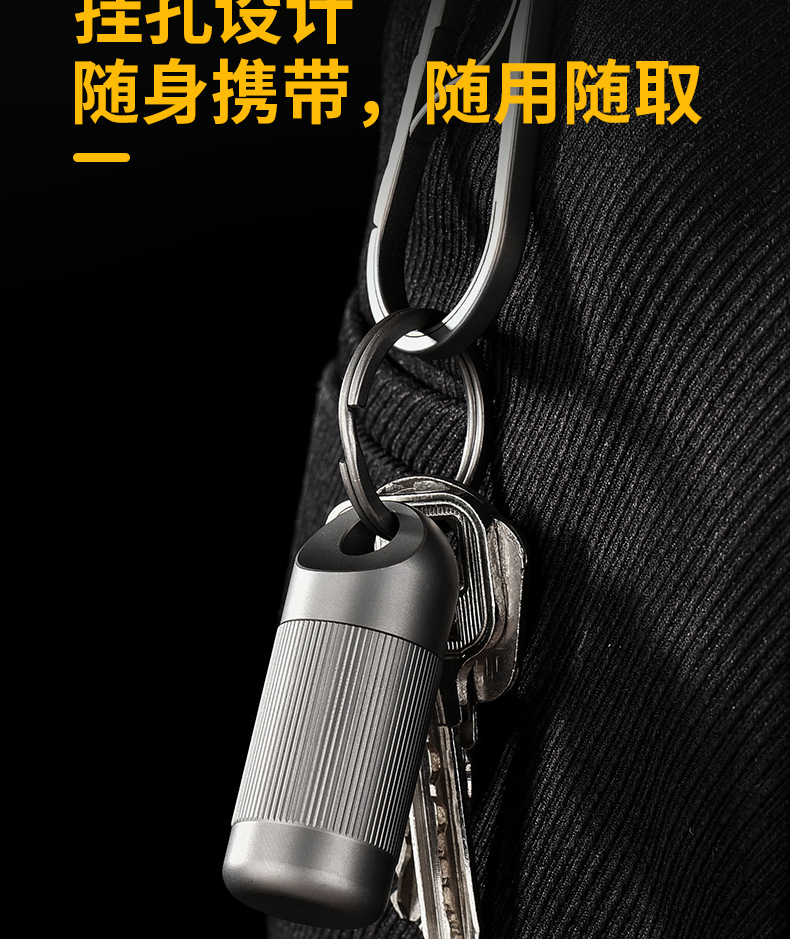 Cross-border new in-stock titanium alloy sealed warehouse portable waterproof medicine storage warehouse pill box pure titanium metal can pic 14