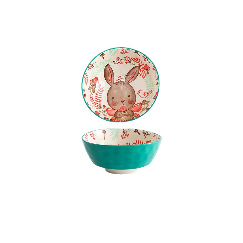 密胺餐具碗/陶瓷碗/不锈钢碗/碗碟盘子/密胺碗塑料白底实物图