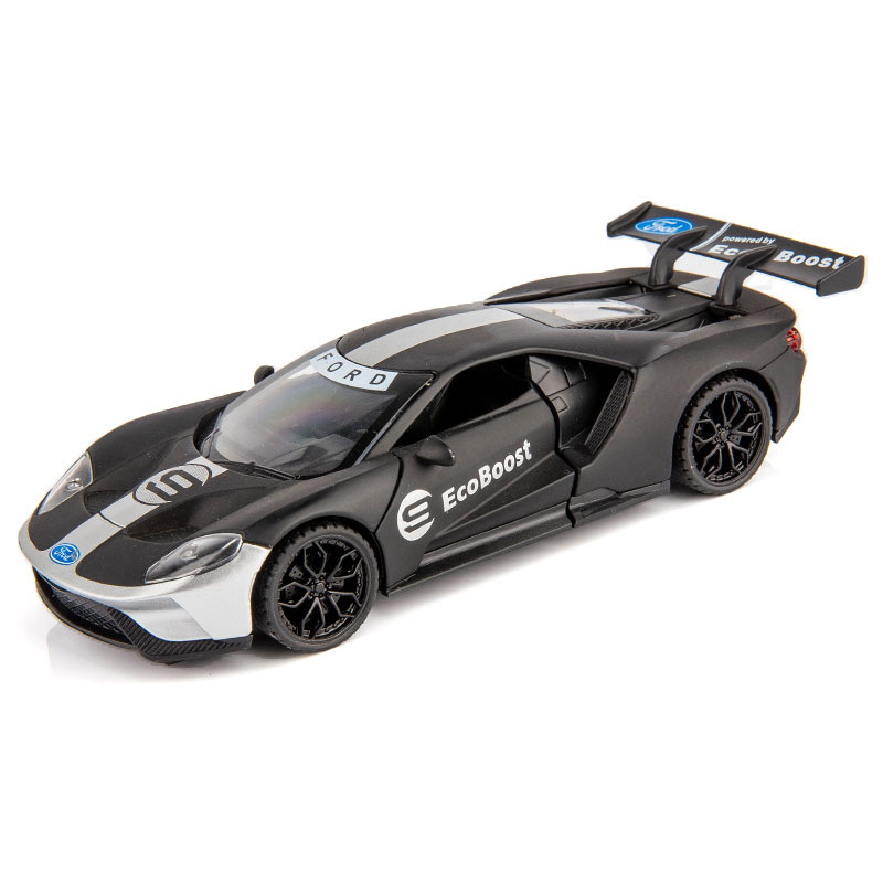 合金车模1：32福特GT 汽车模型声光金属回力合金车模型玩具礼盒装详情图5