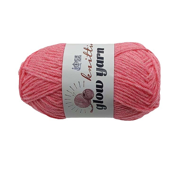 Luminous wool milk cotton 50g four-strand yarn handmade weaving diy Dark visual art luminous wool cross-border Item Picture